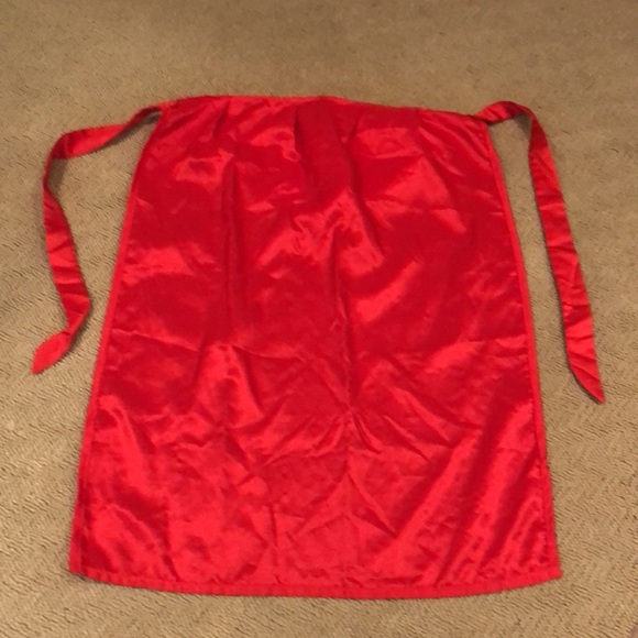 Red Satin Cape with Hood -Halloween Costume - One Size - Picture 7 of 12